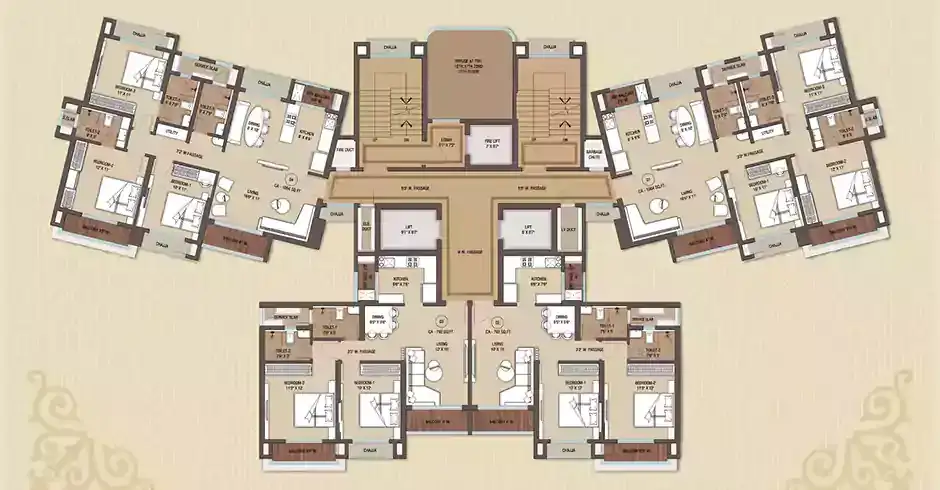 Midtown W90 Floor Plans